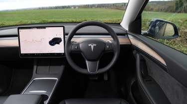 Used Tesla Model Y - front interior 